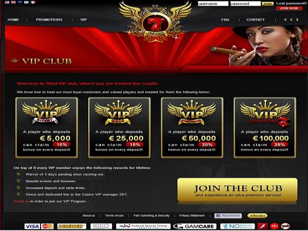 7Red Casino VIP Program